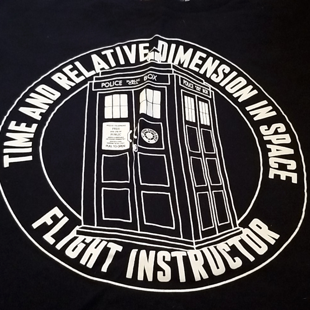 Tardis Flight Instructor T-Shirt (Doctor Who)